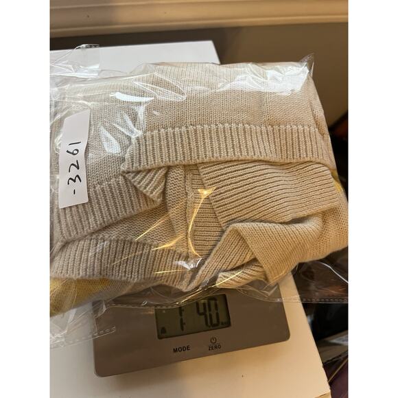 Talbots Womens Lambswool Blend Open Front Cardigan Colorblock Petite Sz L - Picture 12 of 12